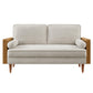 Kellan Heathered Weave Fabric Loveseat by Modway FredCo