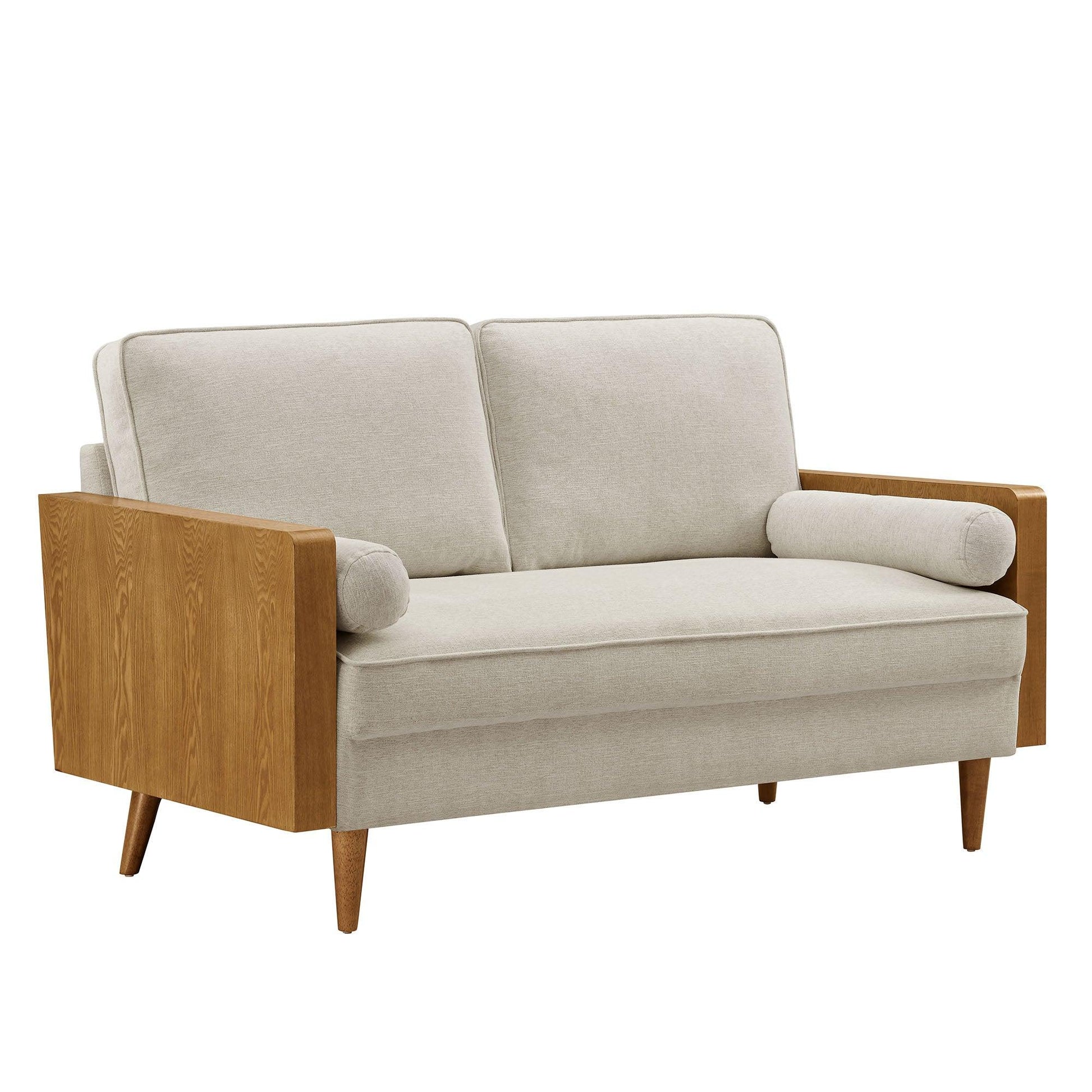 Kellan Heathered Weave Fabric Loveseat by Modway FredCo