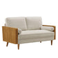 Kellan Heathered Weave Fabric Loveseat by Modway FredCo