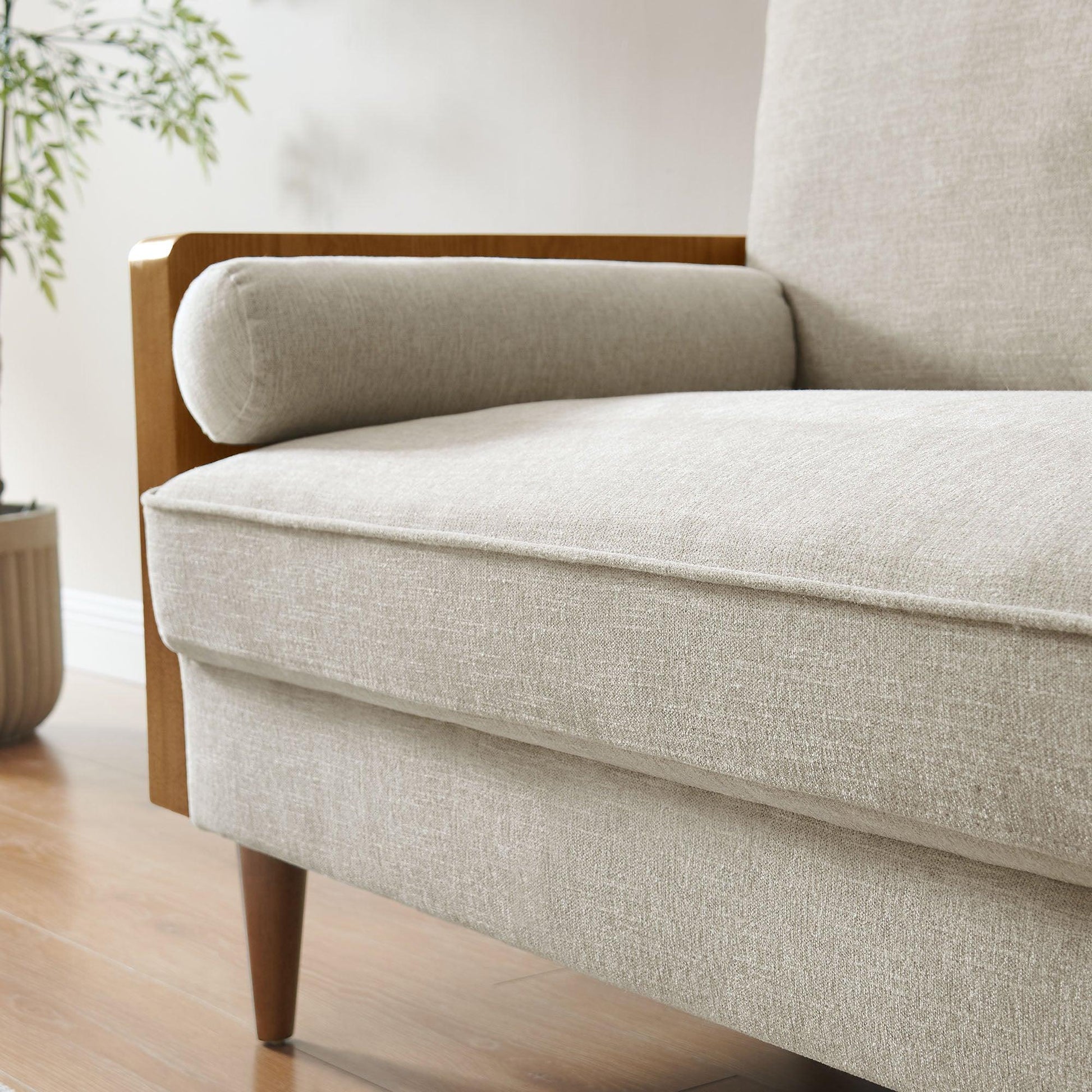 Kellan Heathered Weave Fabric Loveseat by Modway FredCo