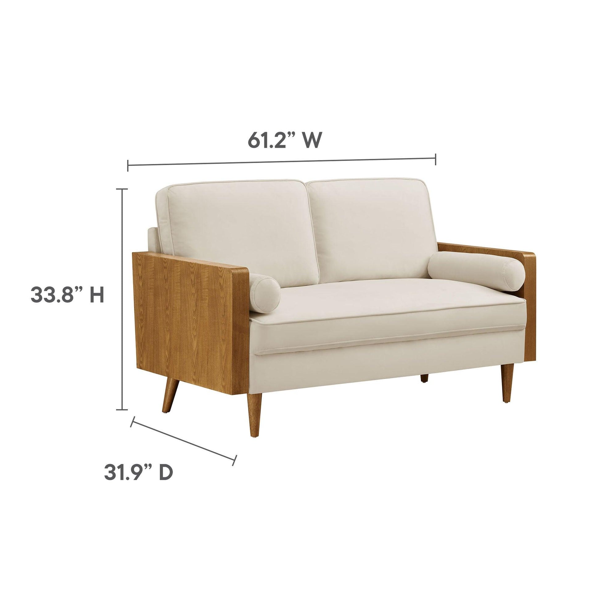 Kellan Performance Velvet Loveseat by Modway FredCo