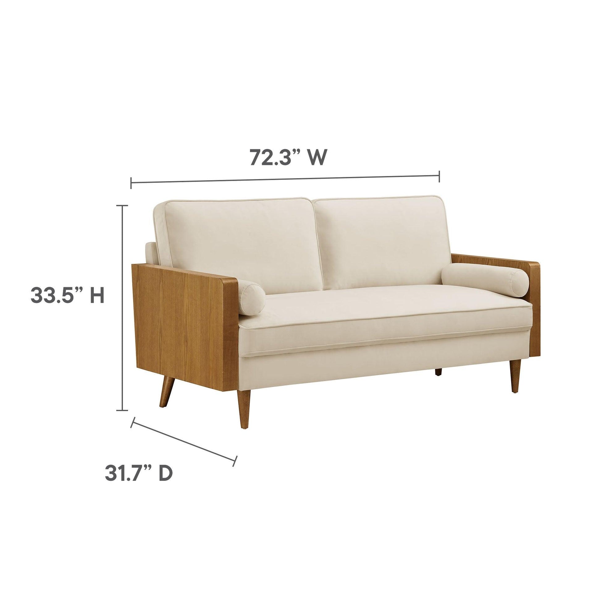 Kellan Performance Velvet Sofa by Modway FredCo