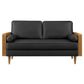 Kellan Vegan Leather Loveseat by Modway FredCo