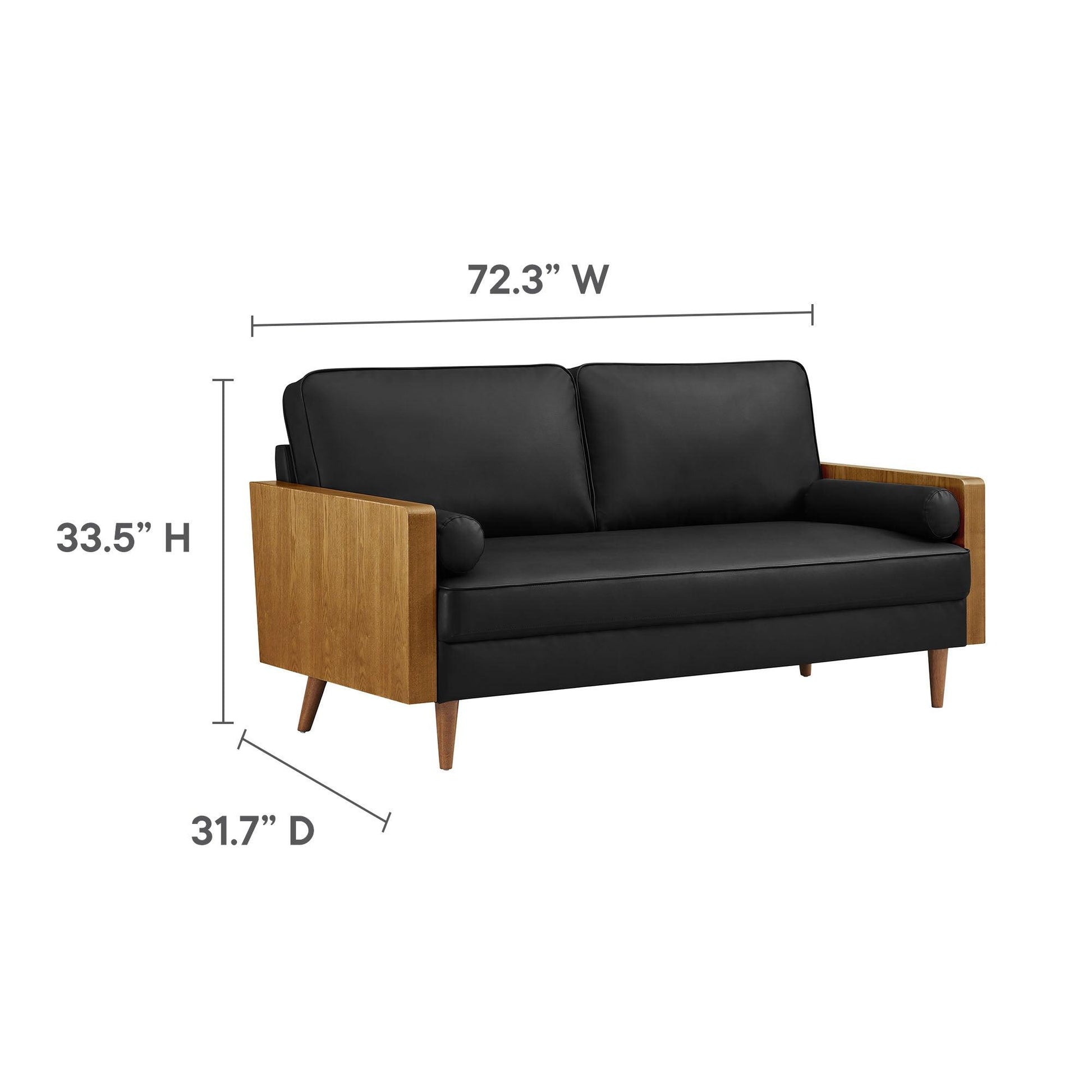 Kellan Vegan Leather Sofa by Modway FredCo