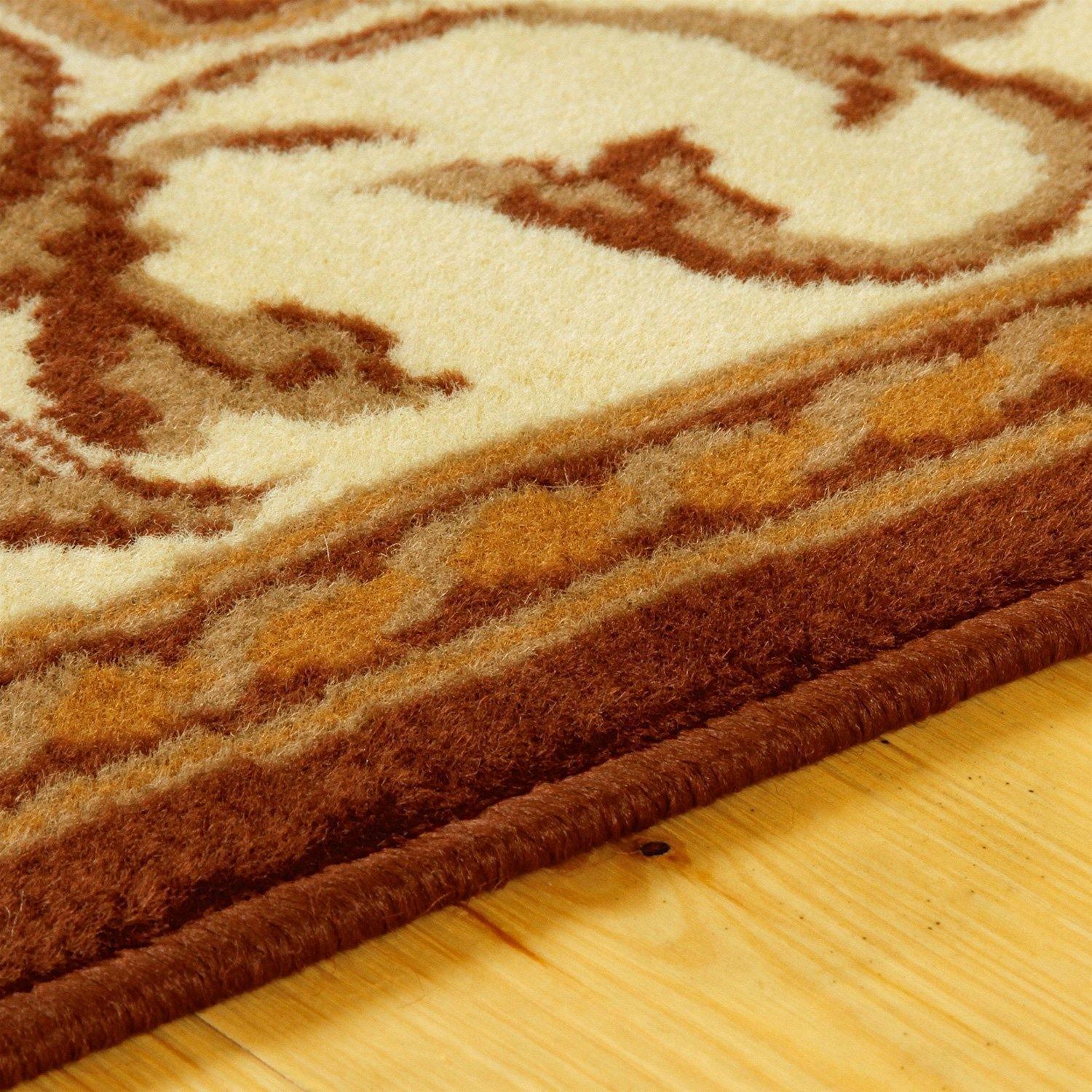 Kensington Traditional Ornate Scroll Border Rug FredCo
