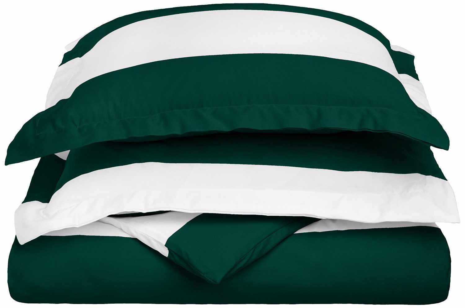 Kids' Cabana Stripe 600-Thread Count Cotton-Blend Duvet Cover Set FredCo