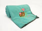 Kids Fleece Throw Blanket, Embroidered Monkey Madness, 50" x 60" FredCo