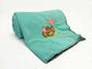 Kids Fleece Throw Blanket, Embroidered Monkey Madness, 50" x 60" FredCo