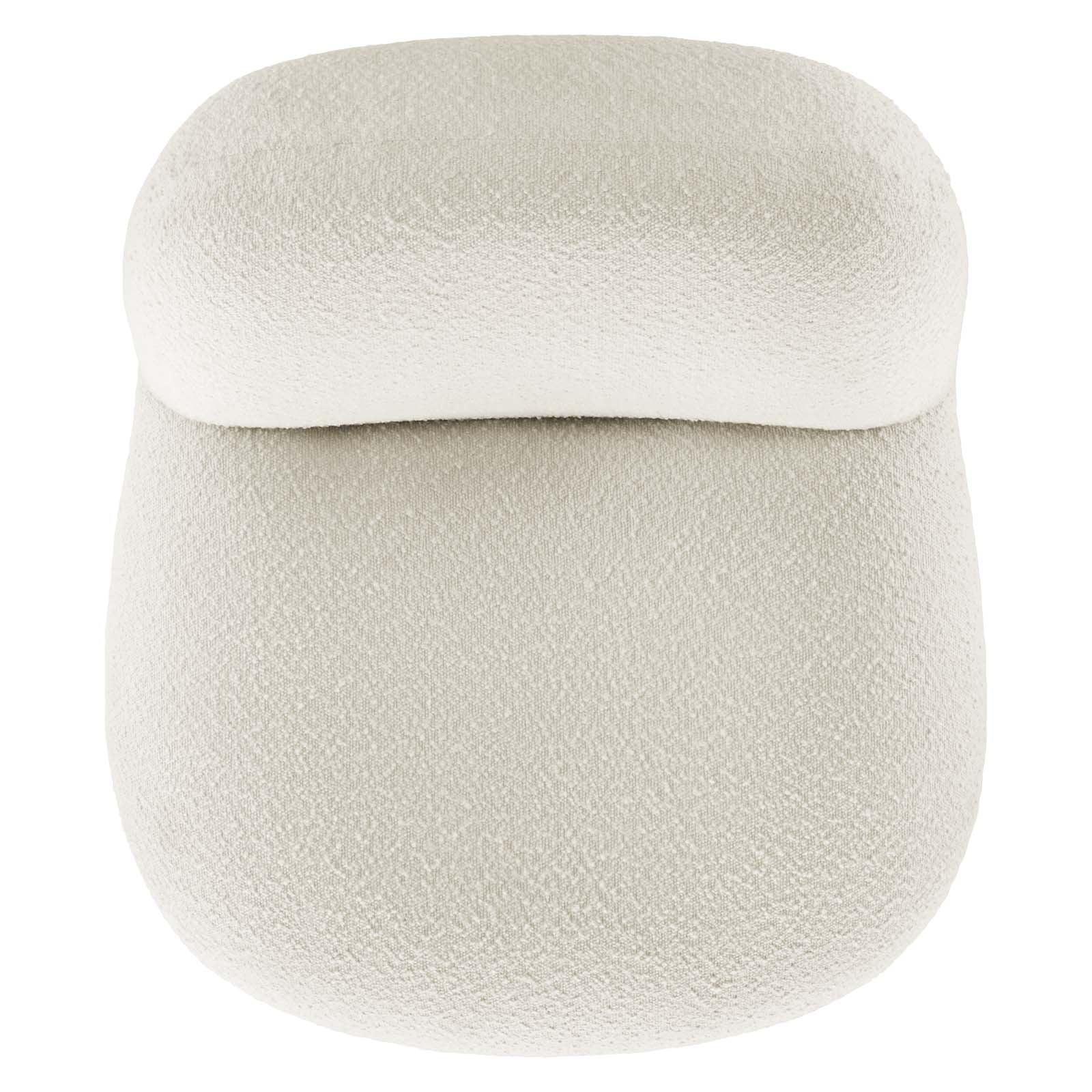 Kindred Boucle Upholstered Upholstered Fabric Swivel Chair, EEI-5485 FredCo