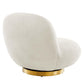 Kindred Boucle Upholstered Upholstered Fabric Swivel Chair, EEI-5485 FredCo