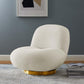 Kindred Boucle Upholstered Upholstered Fabric Swivel Chair, EEI-5485 FredCo