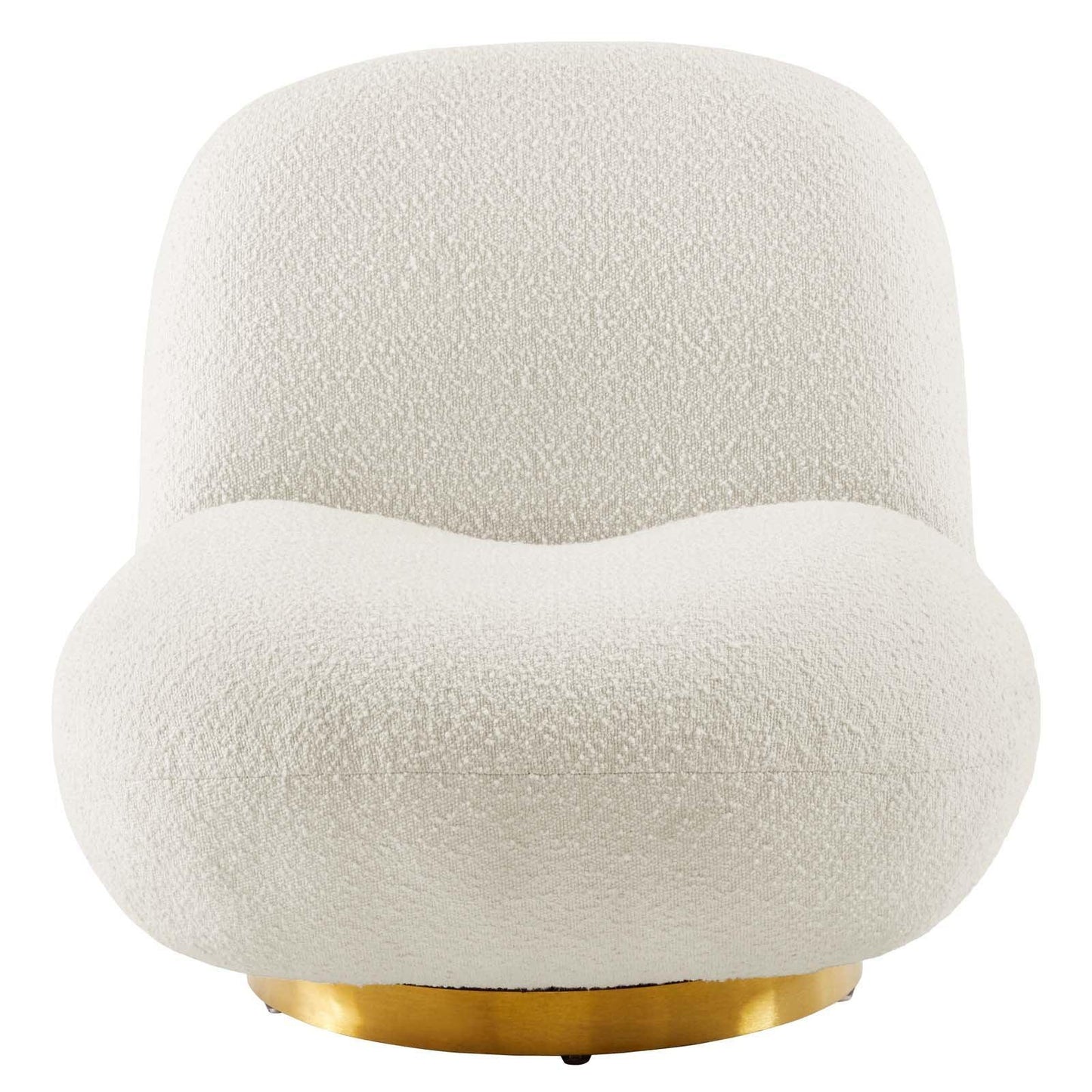 Kindred Boucle Upholstered Upholstered Fabric Swivel Chair, EEI-5485 FredCo