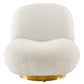 Kindred Boucle Upholstered Upholstered Fabric Swivel Chair, EEI-5485 FredCo