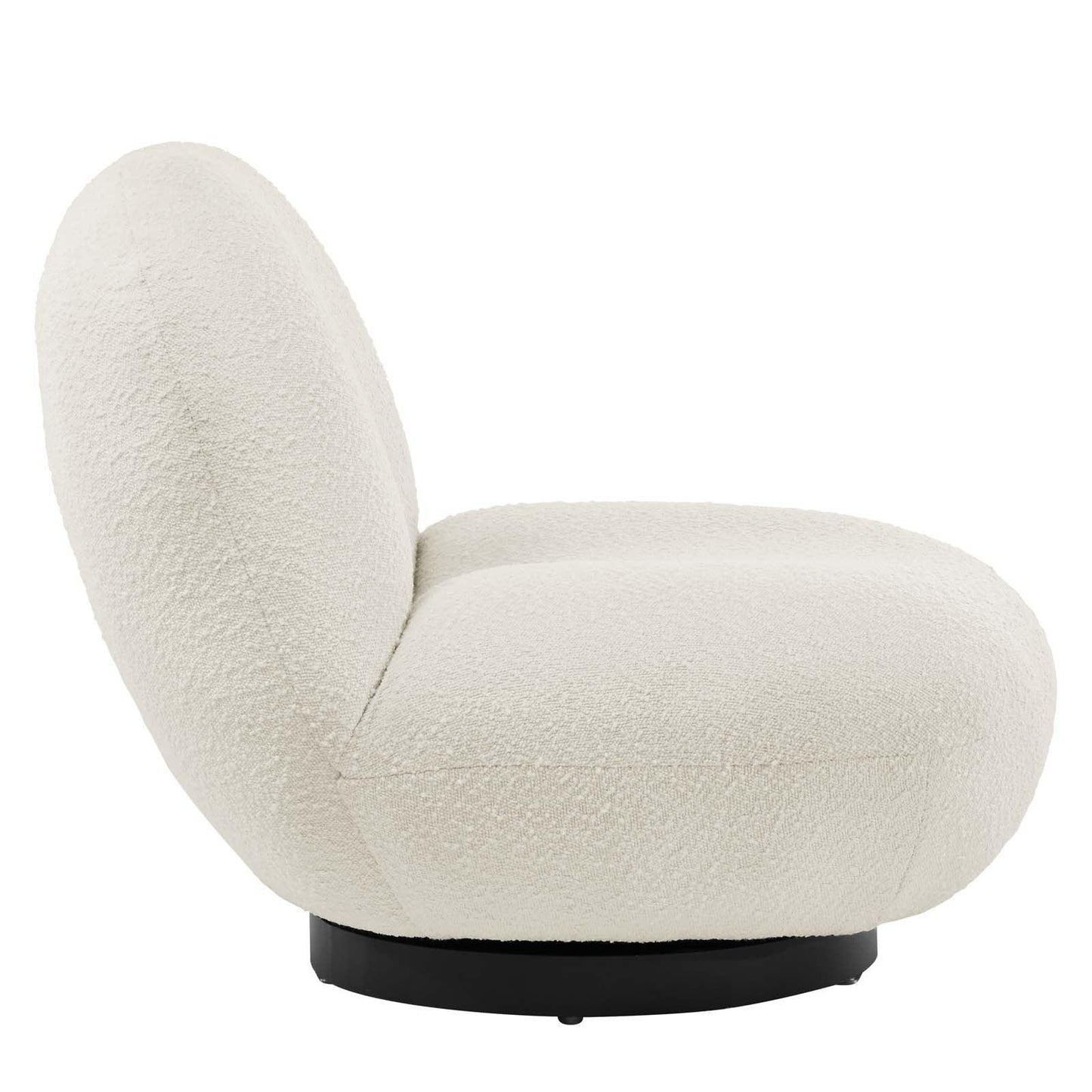 Kindred Boucle Upholstered Upholstered Fabric Swivel Chair, EEI-5486 FredCo