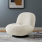 Kindred Boucle Upholstered Upholstered Fabric Swivel Chair, EEI-5486 FredCo