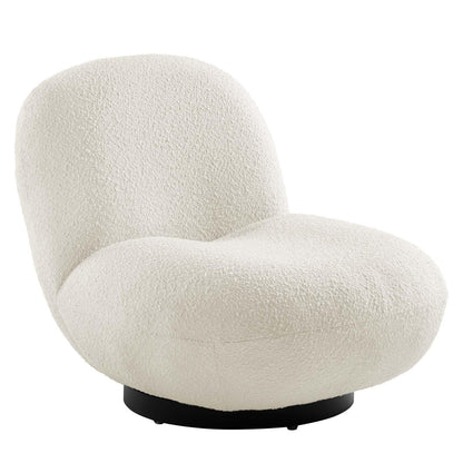 Kindred Boucle Upholstered Upholstered Fabric Swivel Chair, EEI-5486 FredCo