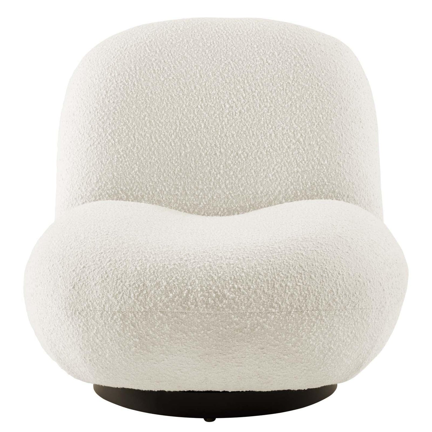 Kindred Boucle Upholstered Upholstered Fabric Swivel Chair, EEI-5486 FredCo