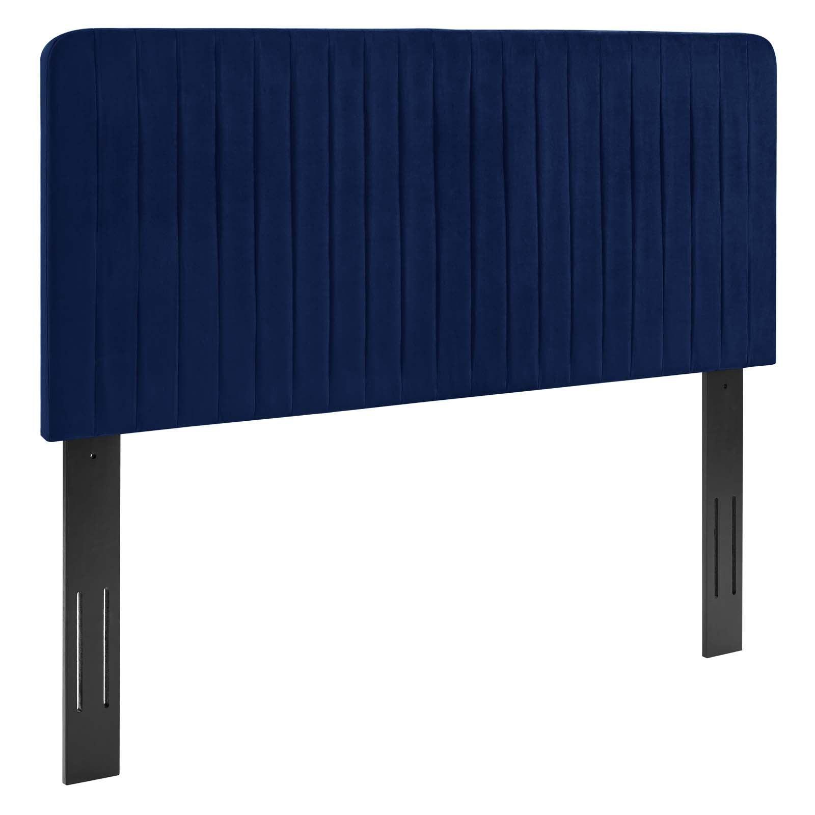 King/California King Modway Milenna Channel Tufted Performance Velvet Headboard FredCo