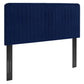 King/California King Modway Milenna Channel Tufted Performance Velvet Headboard FredCo