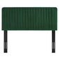 King/California King Modway Milenna Channel Tufted Performance Velvet Headboard FredCo