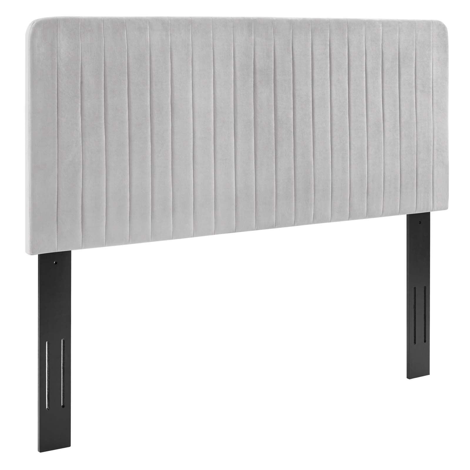 King/California King Modway Milenna Channel Tufted Performance Velvet Headboard FredCo