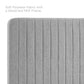King/California King Modway Milenna Channel Tufted Upholstered Fabric Headboard FredCo