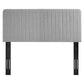 King/California King Modway Milenna Channel Tufted Upholstered Fabric Headboard FredCo