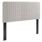 King/California King Modway Milenna Channel Tufted Upholstered Fabric Headboard FredCo