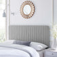 King/California King Modway Milenna Channel Tufted Upholstered Fabric Headboard FredCo
