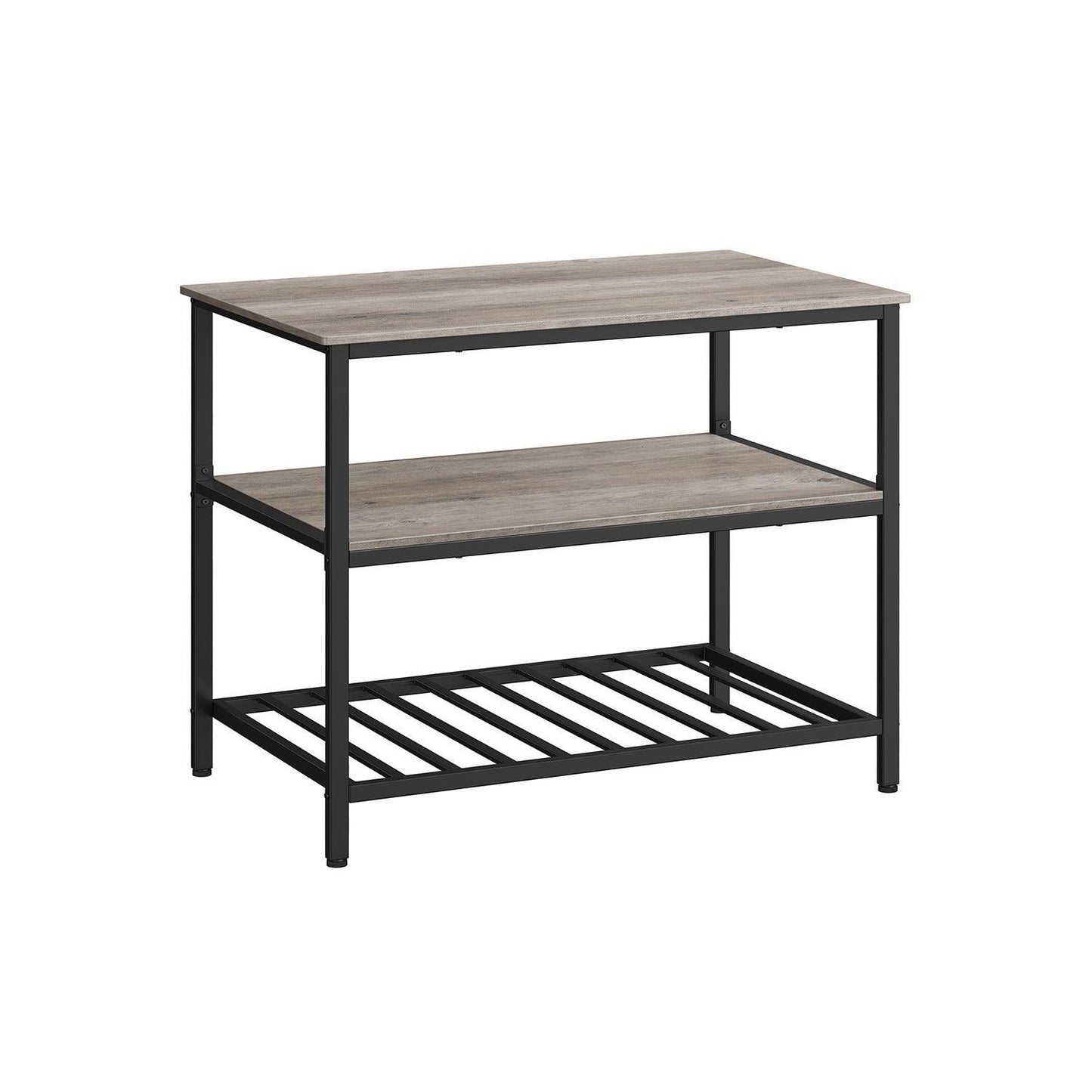 Kitchen Island with 3 Shelves FredCo