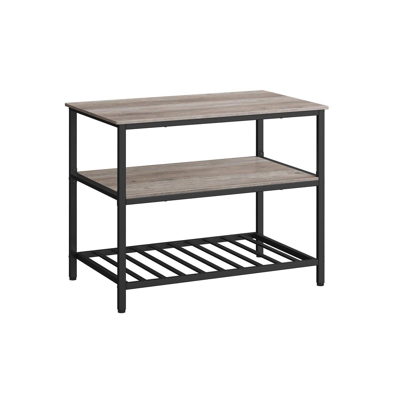 Kitchen Island with 3 Shelves FredCo