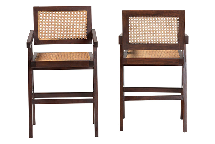 Kresna Natural Rattan Counter Stool FredCo