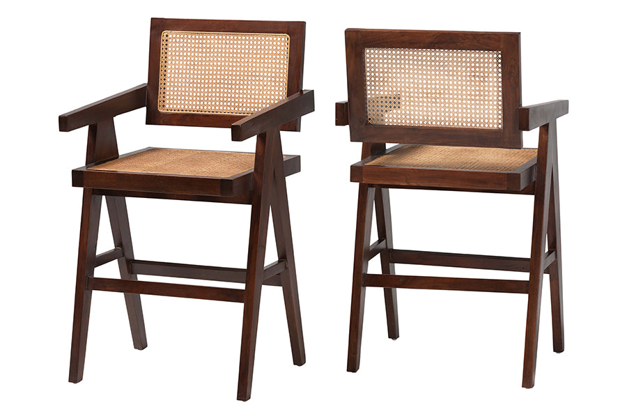 Kresna Natural Rattan Counter Stool FredCo
