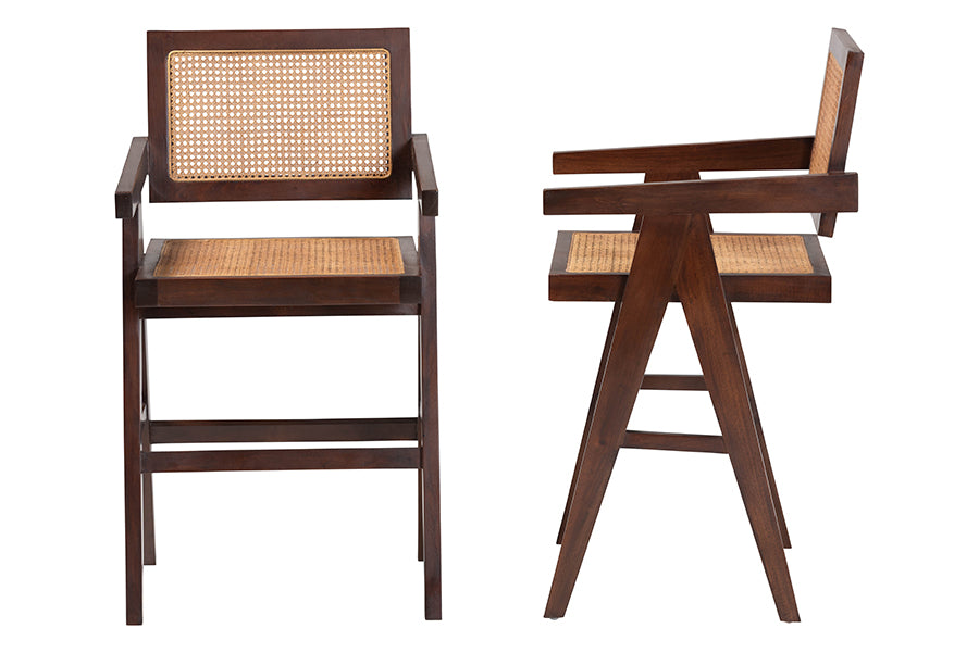 Kresna Natural Rattan Counter Stool FredCo