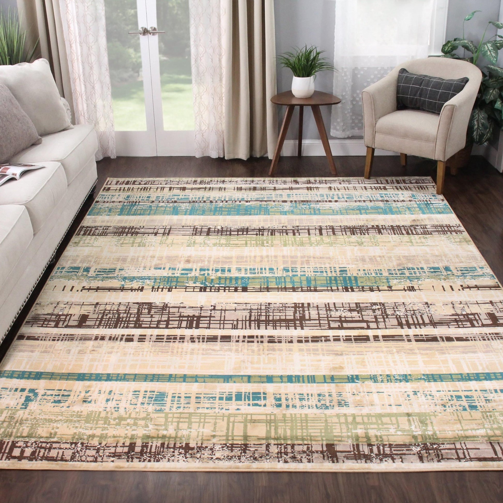 Kylemore Contemporary Abstract Indoor Area Rug by Superior FredCo