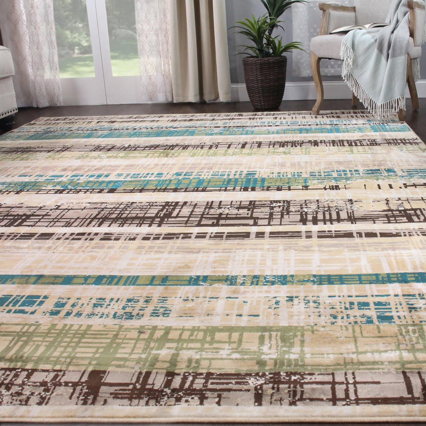 Kylemore Contemporary Abstract Indoor Area Rug by Superior FredCo
