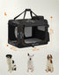 L Dog Crate Black FredCo