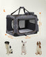L Dog Crate Gray FredCo