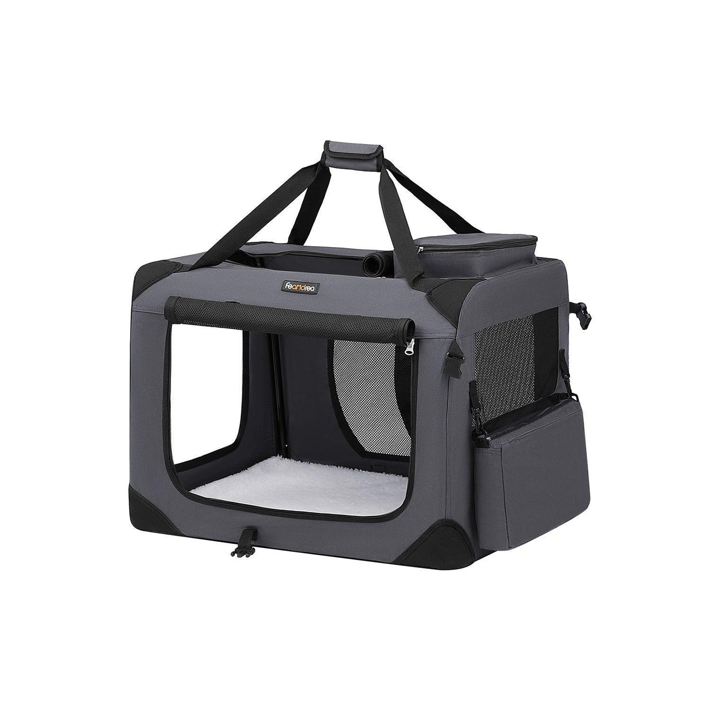 L Dog Crate Gray FredCo