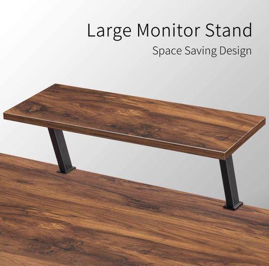 L-Shaped Desk Computer Corner Desk, with monitor stand FredCo