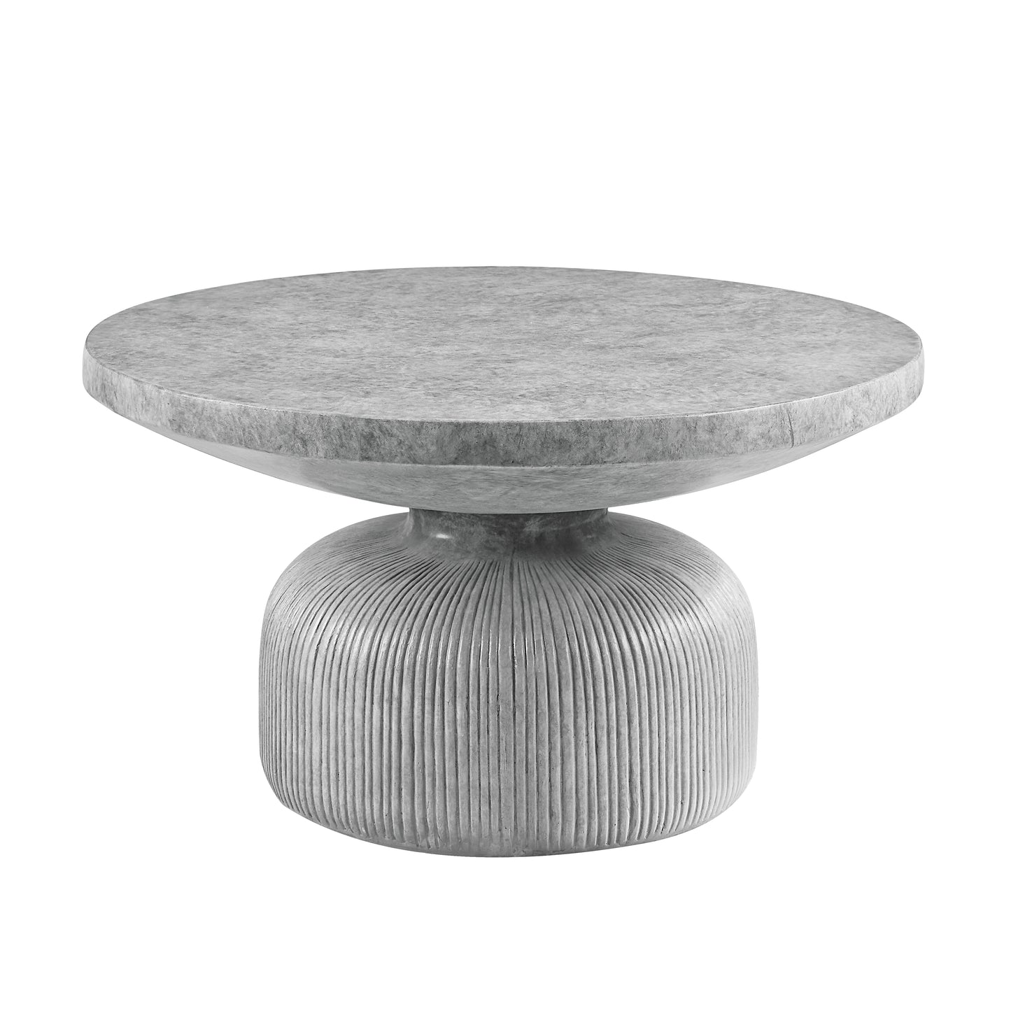 Laddie Weathered Gray Finish Coffee Table FredCo
