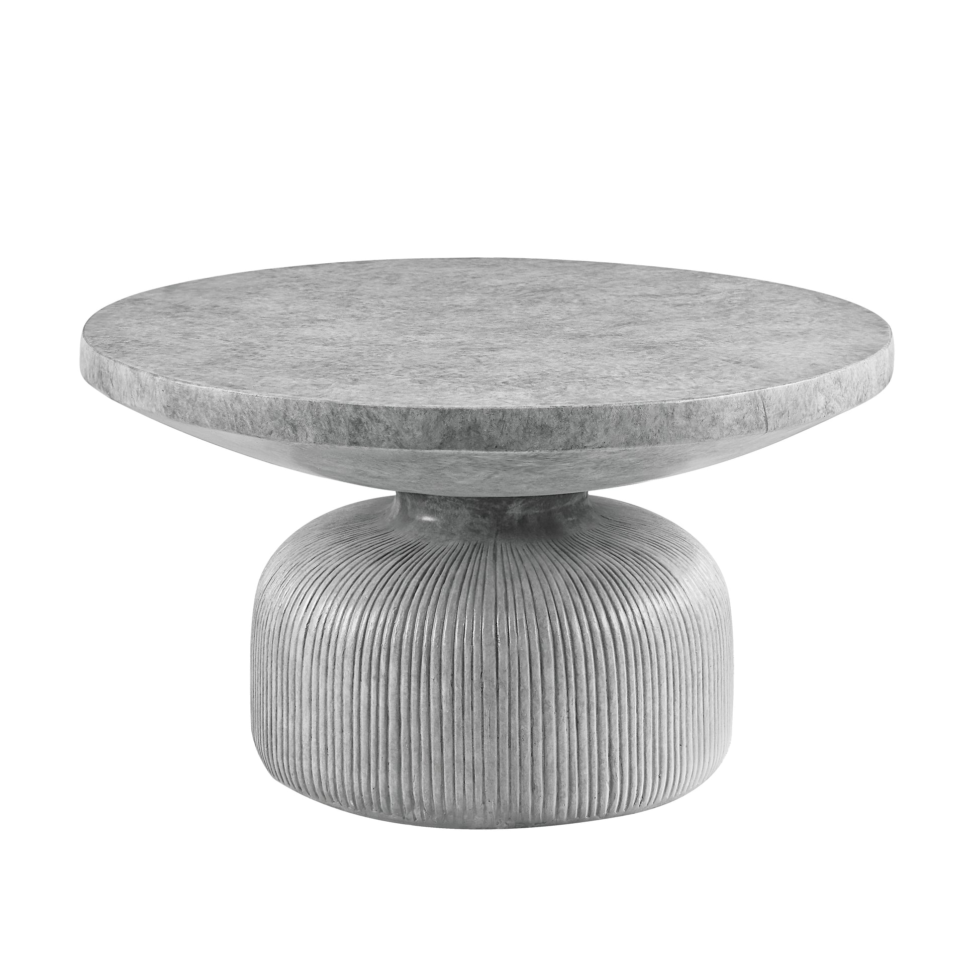 Laddie Weathered Gray Finish Coffee Table FredCo
