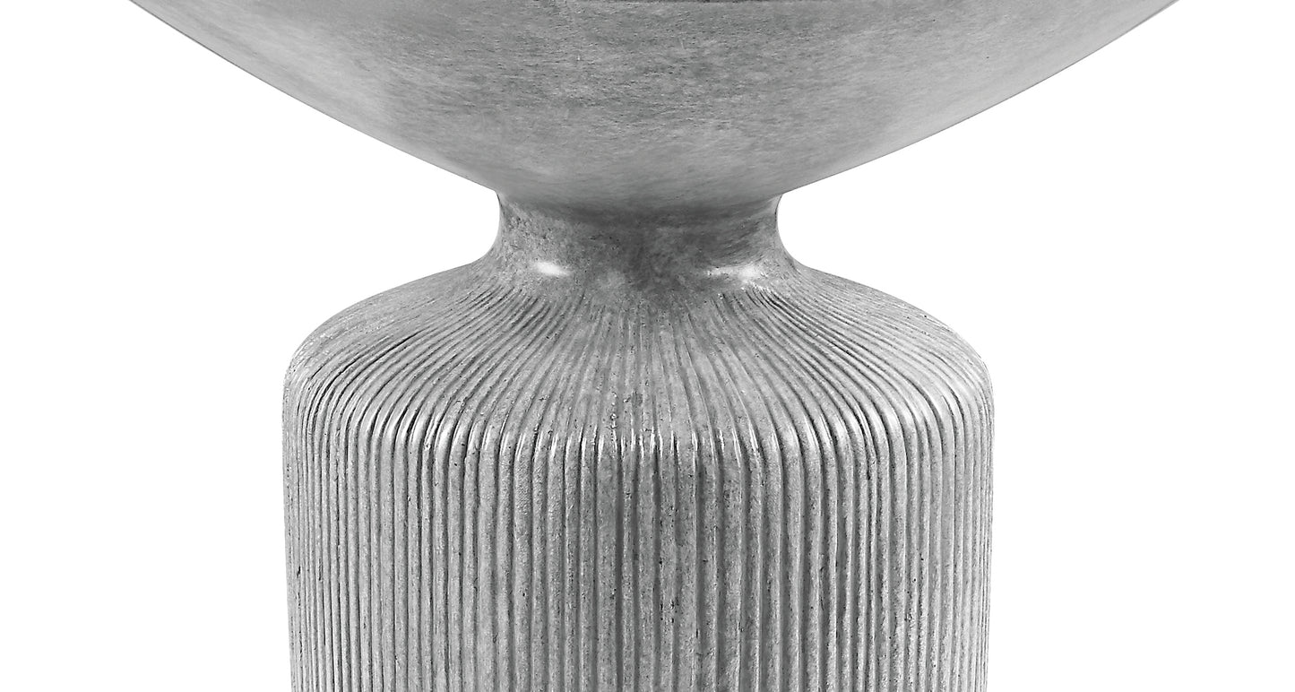 Laddie Weathered Gray Finish End Table FredCo