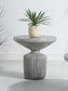 Laddie Weathered Gray Finish End Table FredCo