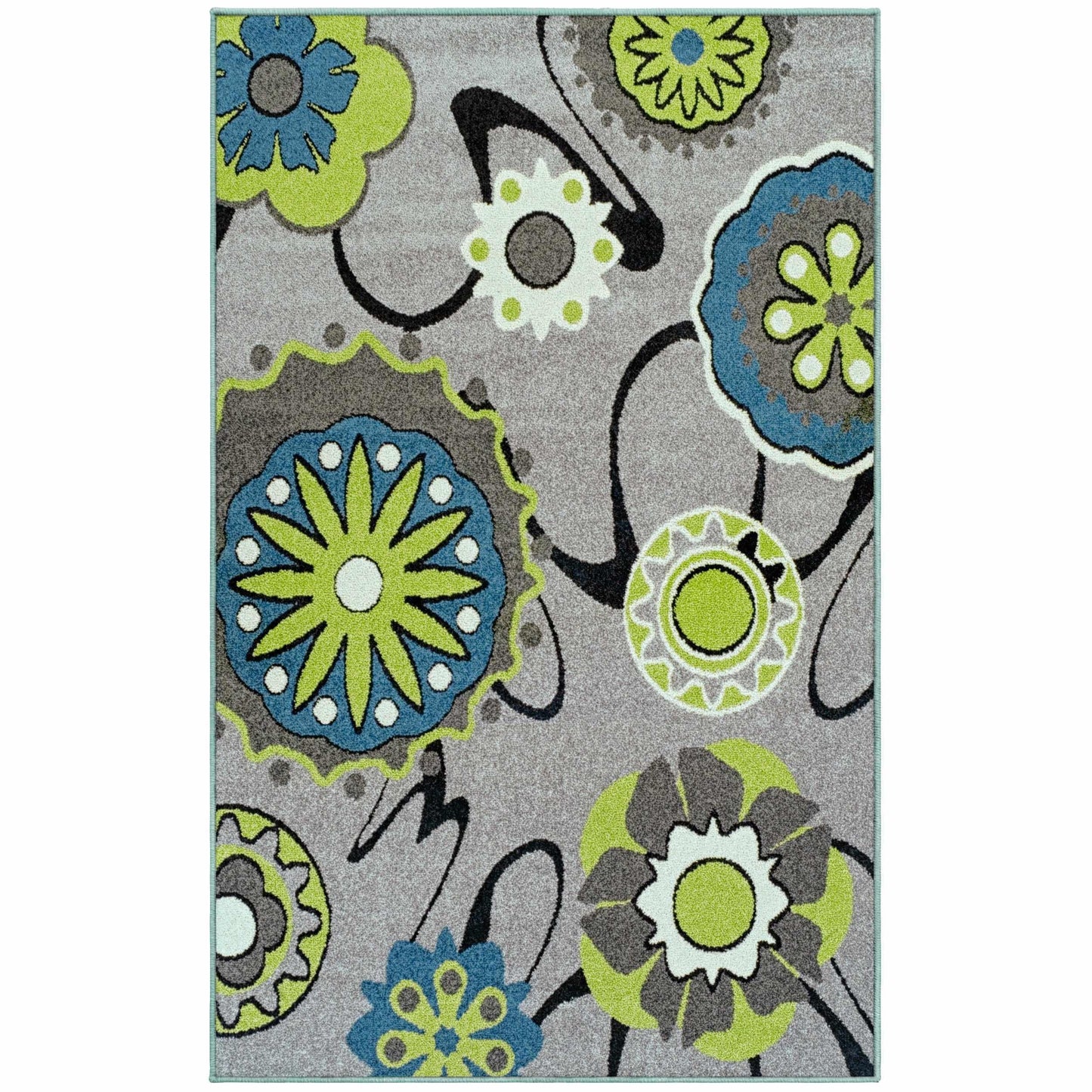 Lana Modern Abstract Floral Rug FredCo