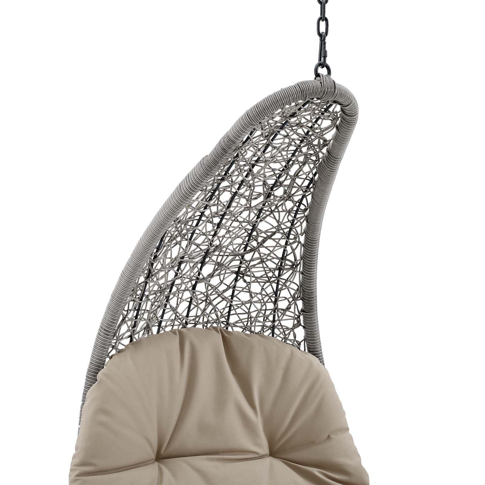 Landscape Hanging Chaise Lounge Outdoor Patio Swing Chair, EEI-4589 FredCo