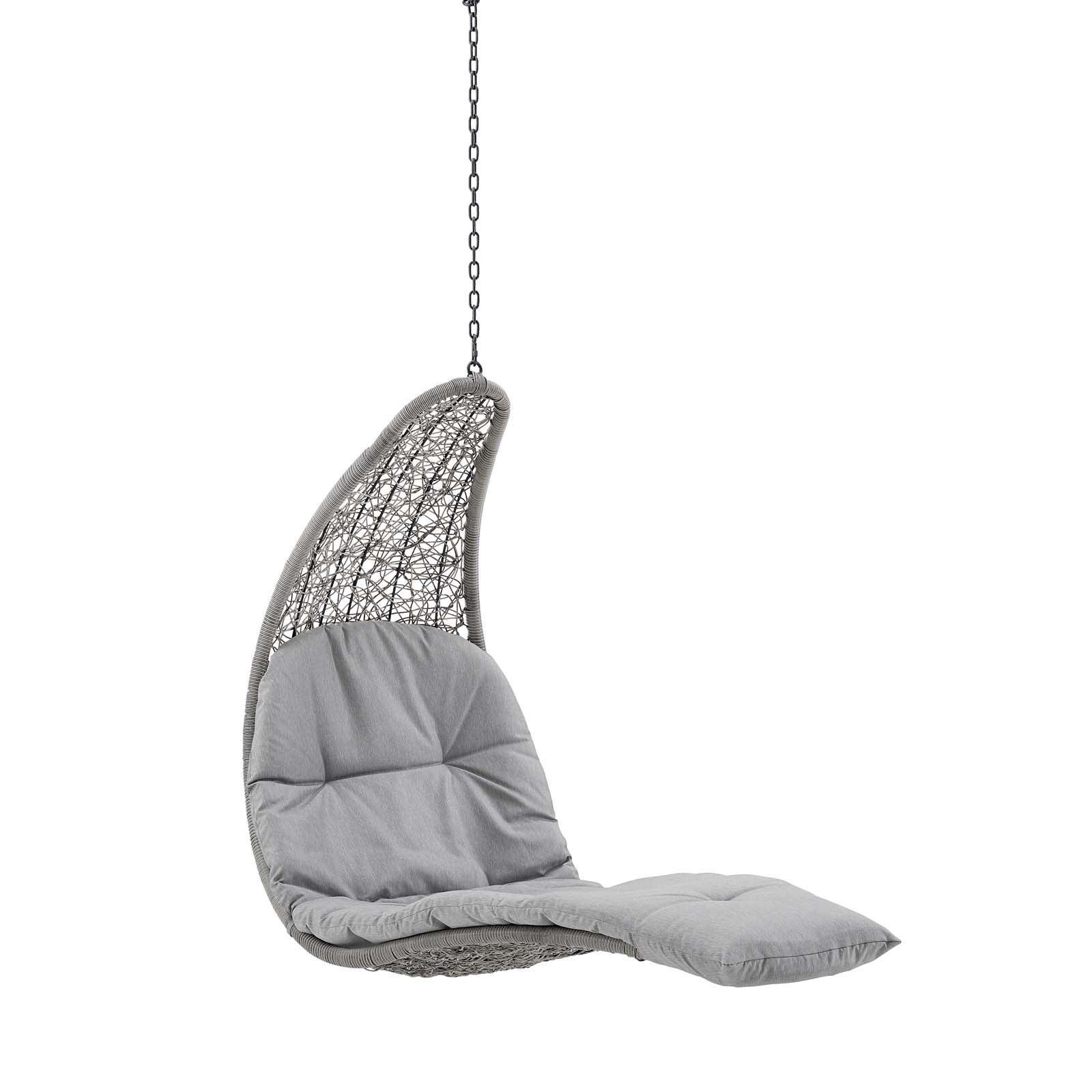 Landscape Hanging Chaise Lounge Outdoor Patio Swing Chair, EEI-4589 FredCo