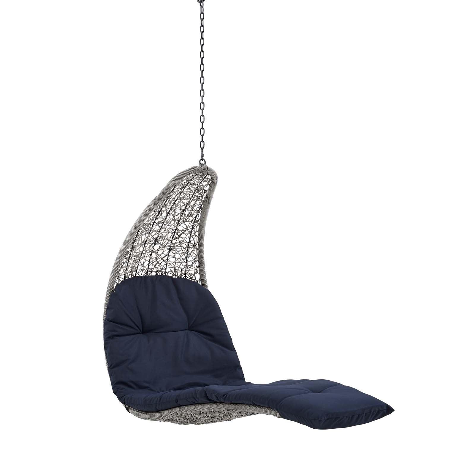 Landscape Hanging Chaise Lounge Outdoor Patio Swing Chair, EEI-4589 FredCo