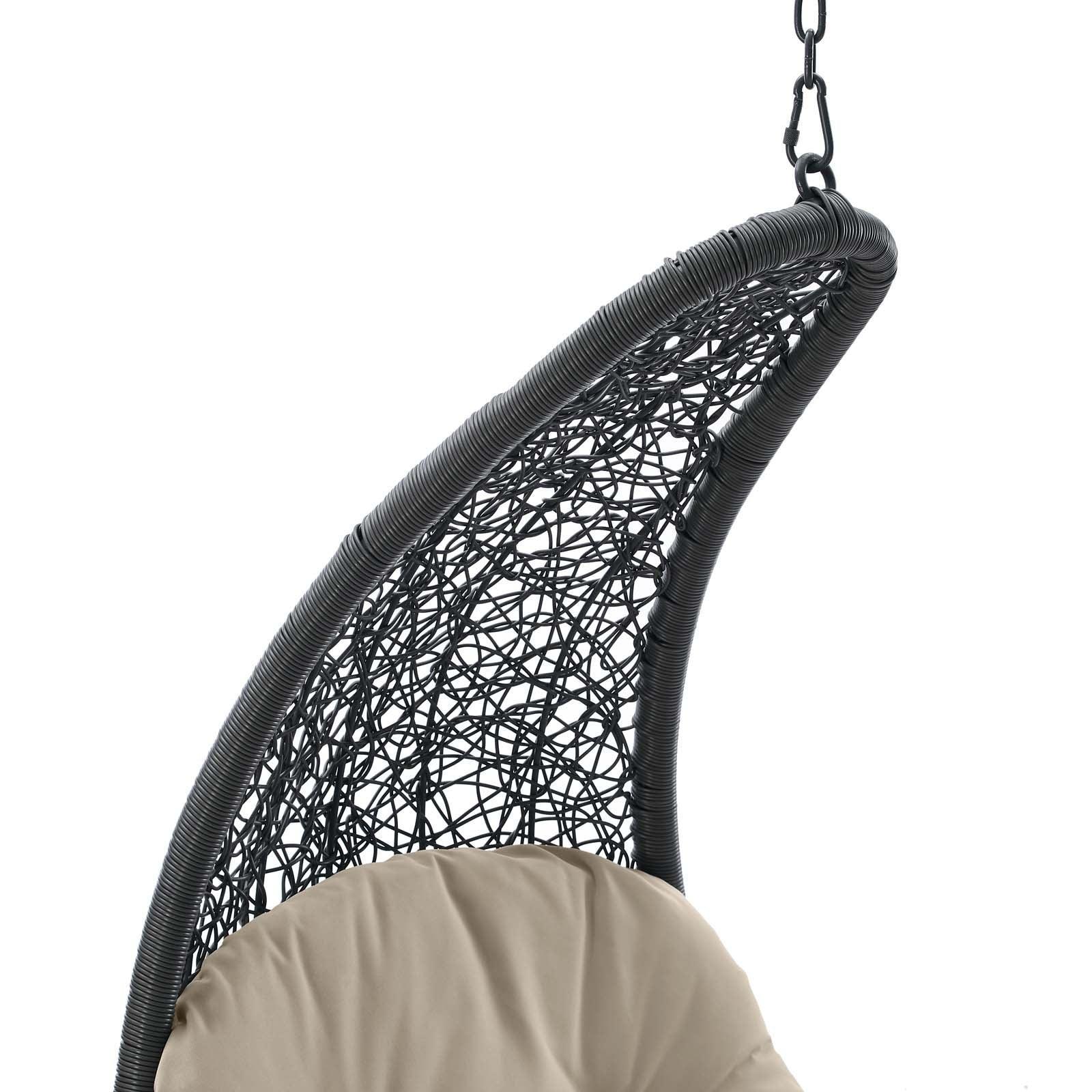 Landscape Hanging Chaise Lounge Outdoor Patio Swing Chair, EEI-4589 FredCo