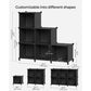 Large 6 Cube Storage Organizer Black FredCo